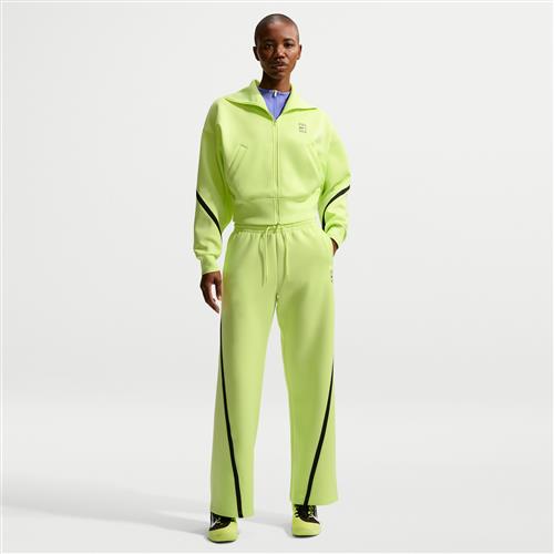 Nike Advantage Dri-FIT-tennisbukser med mellemhøj talje til kvinder - gul