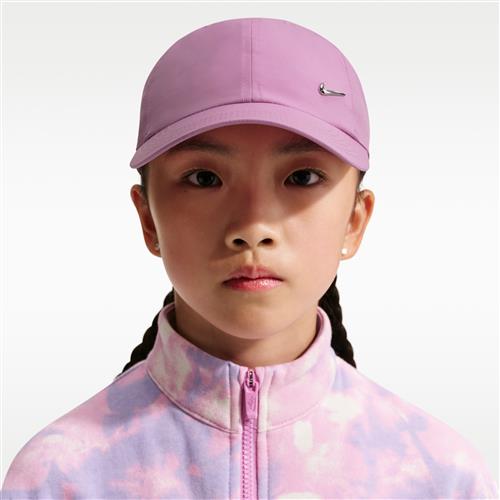 Nike Dri-FIT Club-Swoosh-kasket i metal til børn - lilla