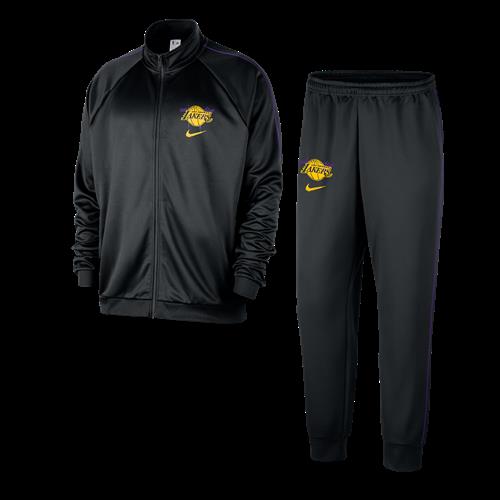 Los Angeles Lakers Courtside Nike NBA Club Peak-tracksuit til mænd - sort