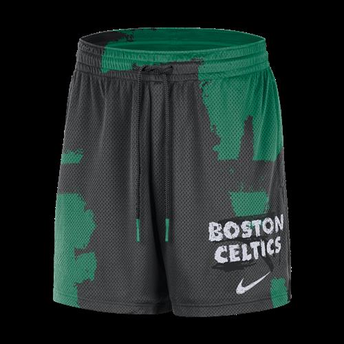Boston Celtics Courtside Jordan Dri-FIT NBA-træningsshorts i mesh til mænd - sort