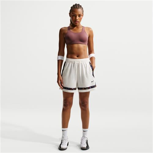 Nike Crossover-Dri-FIT-basketballshorts til kvinder - hvid