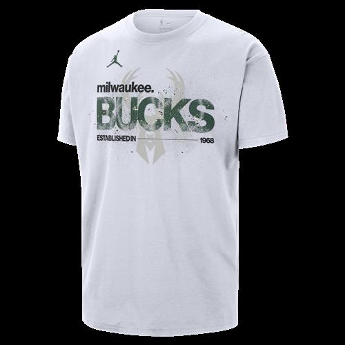 Milwaukee Bucks Courtside Jordan '85 NBA Statement-T-shirt til mænd - hvid