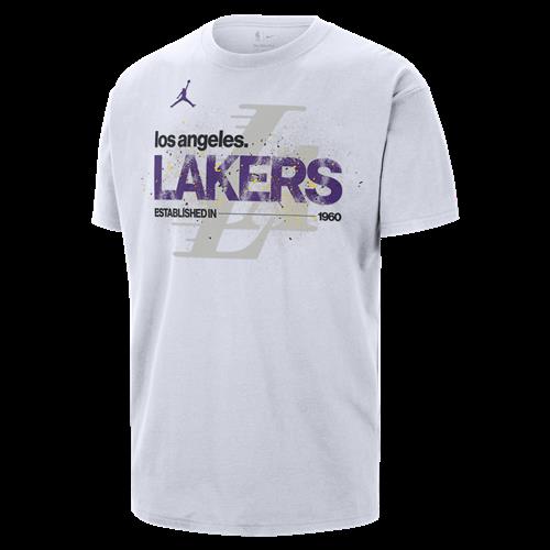 Los Angeles Lakers Courtside Jordan '85 NBA Statement-T-shirt til mænd - hvid