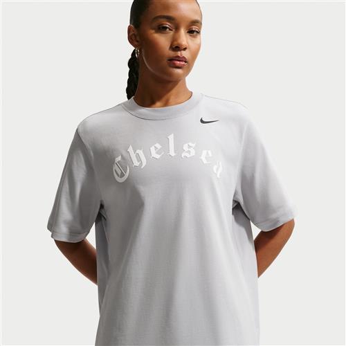 Chelsea FC Nike Football-T-shirt til kvinder - grå