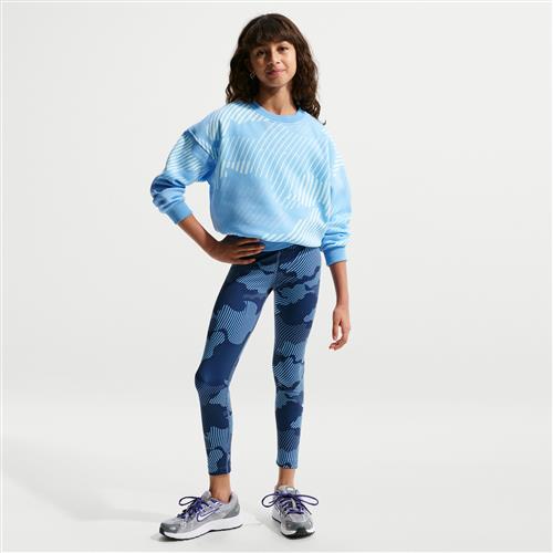 Nike One Big Dri-FIT-leggings til større børn (piger) - blå