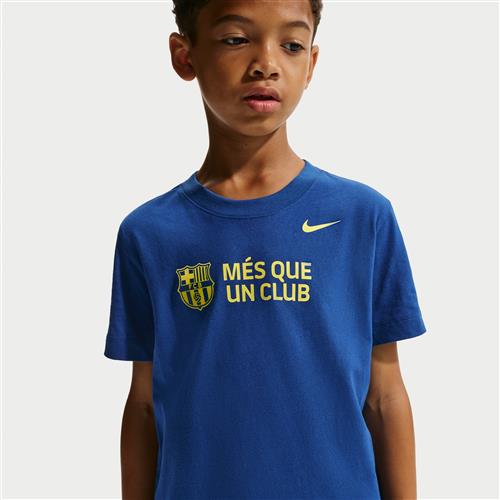 FC Barcelona Club Nike Football T-shirt til større børn - blå
