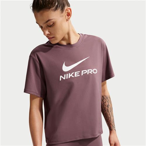 Løs Nike Pro-T-shirt til kvinder - lilla