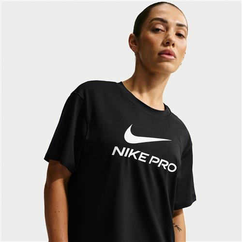 Løs Nike Pro-T-shirt til kvinder - sort