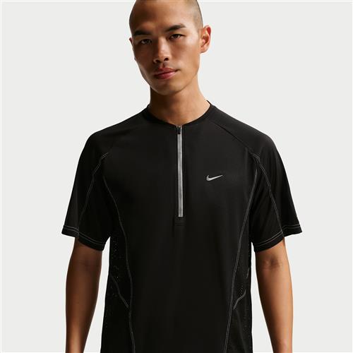 Kortærmet Nike Retro Dri-FIT-løbeoverdel til mænd - sort