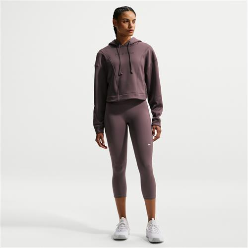 Ankellange Nike Pro-leggings med mellemhøj talje til kvinder - lilla