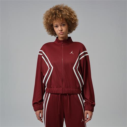 Jordan Brooklyn-løbejakke med lynlås til kvinder - rød