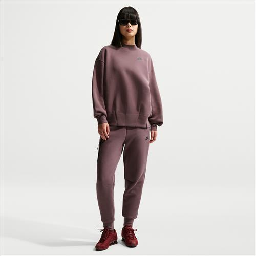 Nike Tech Fleece-joggers med mellemhøj talje til kvinder - lilla
