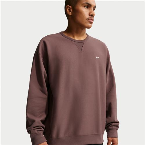 Nike Solo Swoosh-crewtrøje i fleece til mænd - lilla