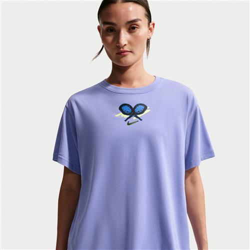 Nike Slam Dri-FIT-tennis-T-shirt til kvinder - lilla