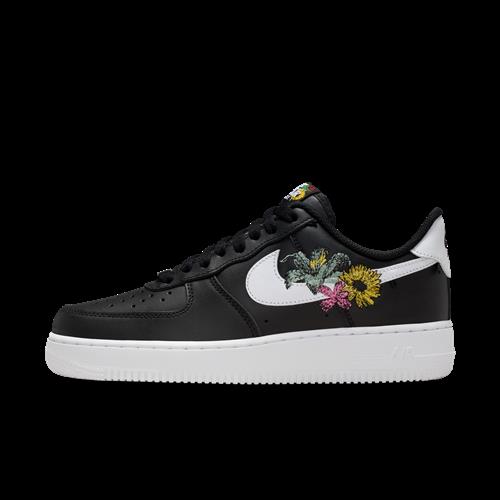 Nike Air Force 1 '07 Premium "Flowers"-sko til kvinder - sort