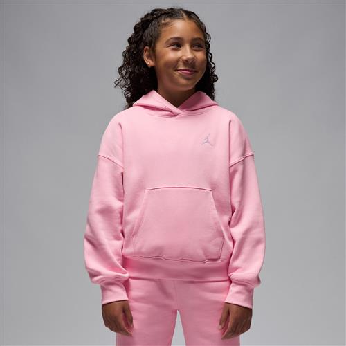 Jordan Brooklyn Fleece-hættetrøje til større børn - Pink