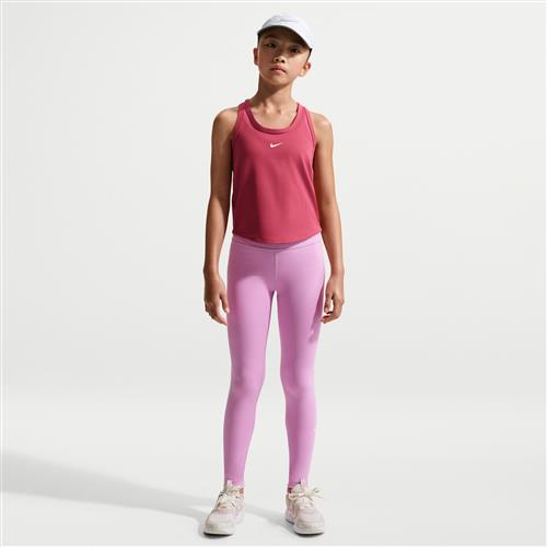 Nike One Dri-FIT-leggings med høj talje til større børn (piger) - lilla