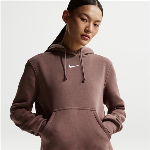 Nike Phoenix Fleece-pullover-hættetrøje til kvinder - lilla