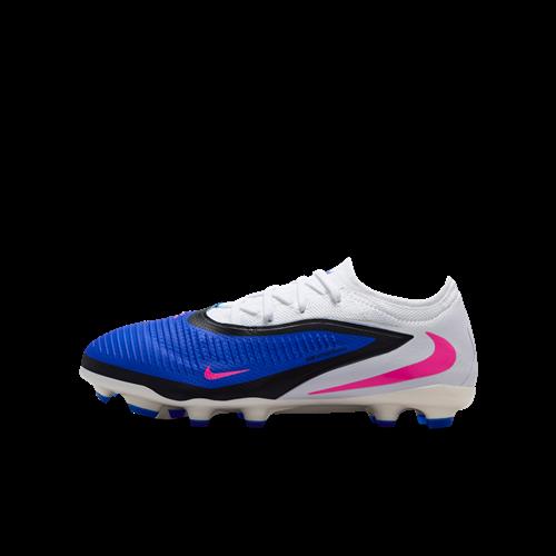 Nike Jr. Phantom 6 Low Pro-fodboldstøvler til flere typer underlag til større børn - blå