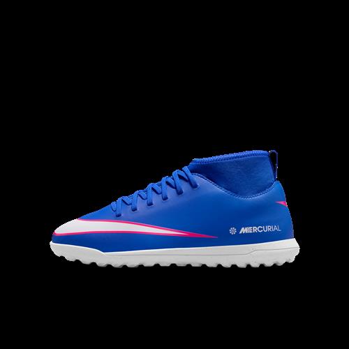 Nike Jr. Mercurial Superfly 10 Club TF High-Top-fodboldsko til mindre/større børn - blå