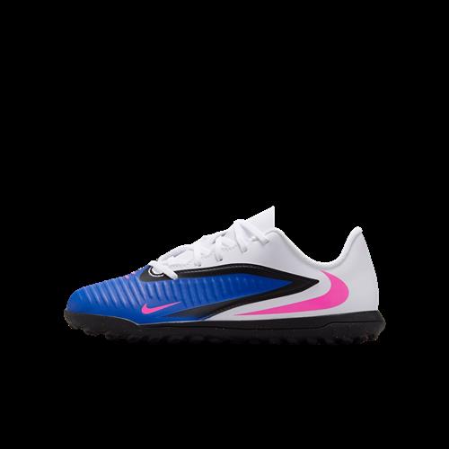 Nike Jr. Phantom 6 Low Club-fodboldsko til grus til større børn - blå