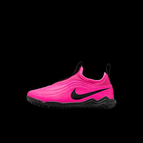 Nike Jr. Tiempo Maestro Flex High Top-fodboldsko til grus til mindre børn - Pink