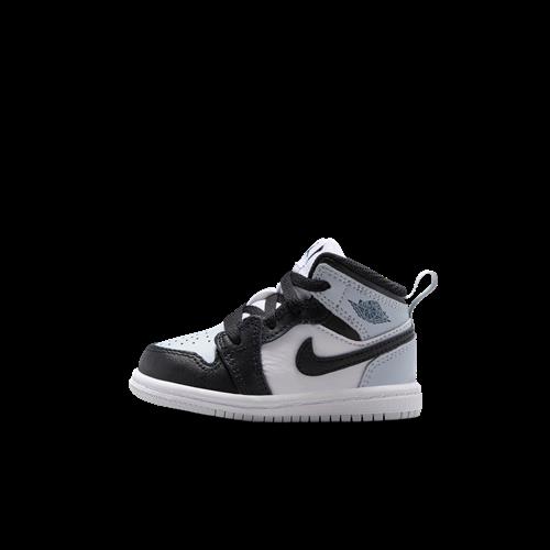 Jordan 1 Mid-sko til babyer/småbørn - sort