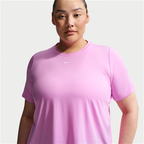 Kortærmet Nike One Classic Dri-FIT-trøje (plus size) til kvinder - lilla
