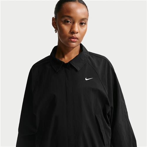 Oversized Nike -trænerjakke til kvinder - sort