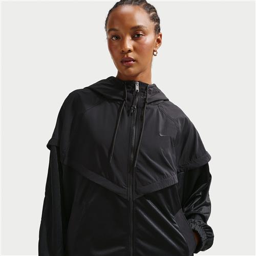 Oversized Nike Windrunner-jakke til kvinder - sort