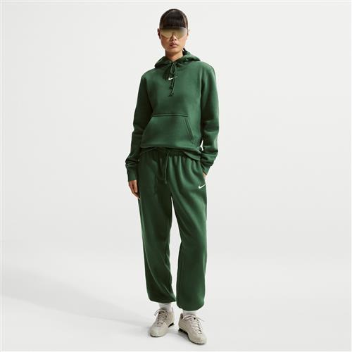 Overdimensionerede Nike Phoenix Fleece-sweatpants med høj talje til kvinder - grøn