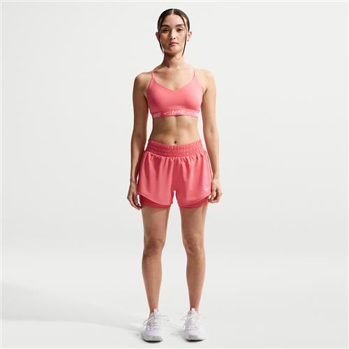 Nike One Dri-FIT 2-i-1-shorts med mellemhøj talje (7,5 cm) til kvinder - Pink