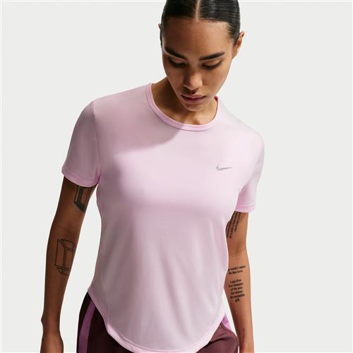Kortærmet Nike Tempo Dri-FIT-løbetop til kvinder - Pink