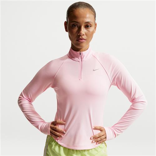 Nike Tempo Dri-FIT-løbetrøje med 1/4 lynlås til kvinder - Pink