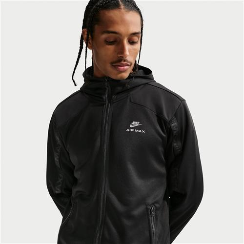 Nike Air Max – hættetrøje med lynlås til mænd - sort