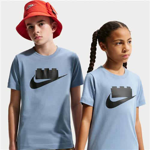 Nike x LEGO®-kollektionen-T-shirt til større børn med logo - blå