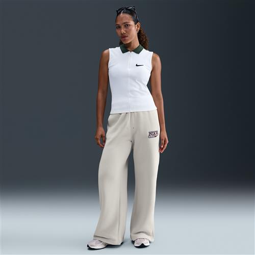 Nike -bukser med høj talje og vide ben til kvinder - brun