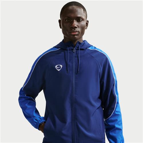 Vævet Nike Academy+ Repel-fodboldjakke til mænd - blå