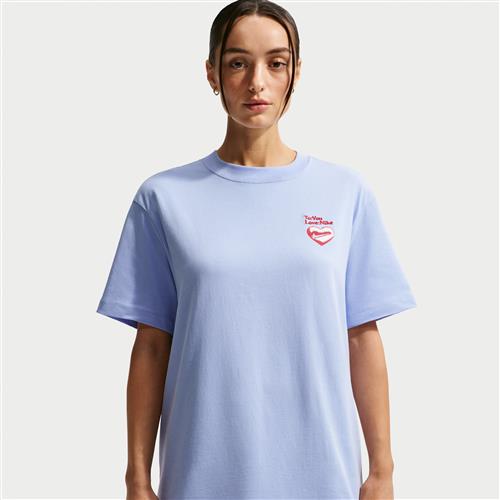 Oversized Nike -T-shirt til kvinder - blå