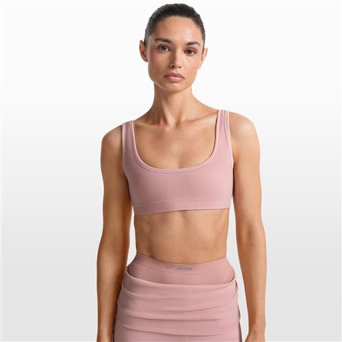 NikeSKIMS Ribbed Seamless Micro-Scoop-bh til kvinder - Pink