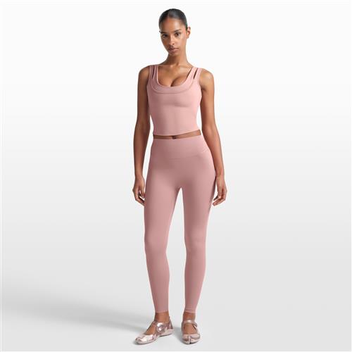 NikeSKIMS Matte-leggings med høj talje (66 cm) til kvinder - Pink