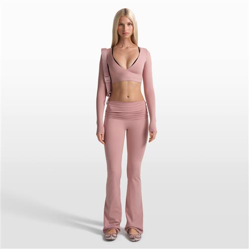 NikeSKIMS Matte-bukser med svaj og foldbar linning til kvinder - Pink