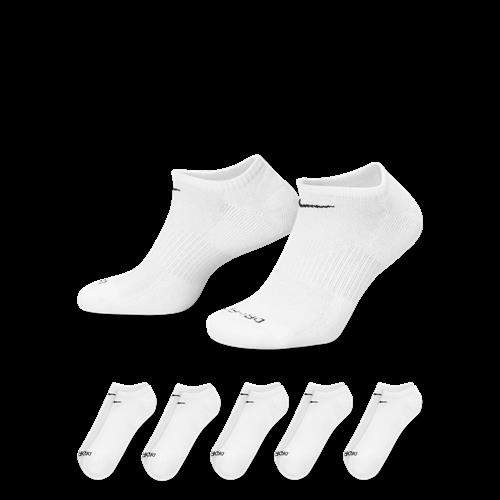 Nike Everyday Plus Cushioned-No-Show-træningsstrømper (6 par) - hvid