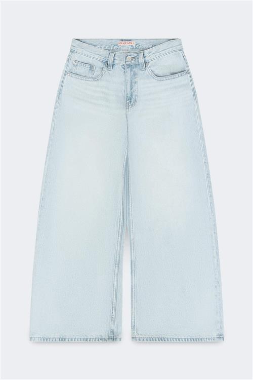Gina Tricot - Baggy babe petite jeans - Petite Jeans - Blå - 40 - Dame