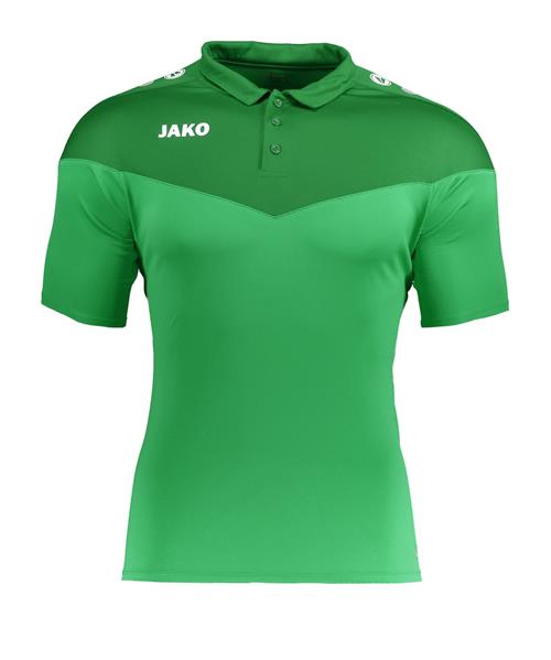 JAKO Funktionsbluse 'Champ'  grøn / mørkegrøn / hvid