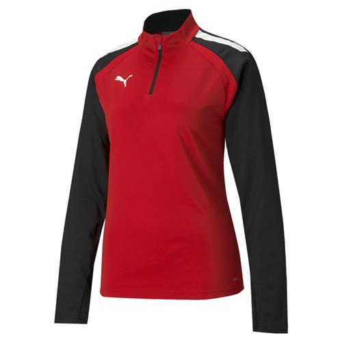 PUMA Sportsweatshirt 'TeamLIGA'  rød / sort / hvid