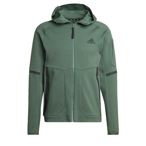 ADIDAS SPORTSWEAR Sportssweatjakke  grøn / sort