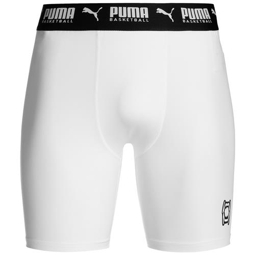 PUMA Sportsunderbukser 'Hoops Team'  sort / hvid