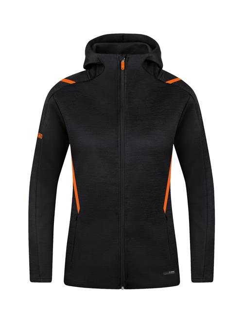 JAKO Sportsjakke 'Challenge'  lyseorange / sort-meleret