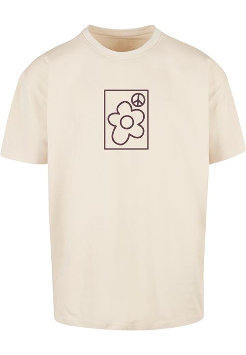 MT Upscale Bluser & t-shirts 'More Peace'  creme / mørkebrun